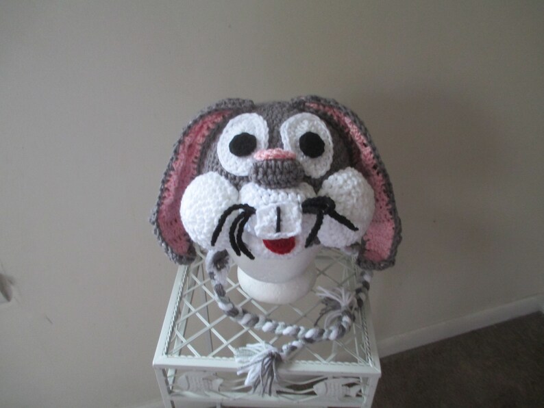Crocheted Inspired Bugs Bunny Hat---Made to Order--CostumePhoto Prop