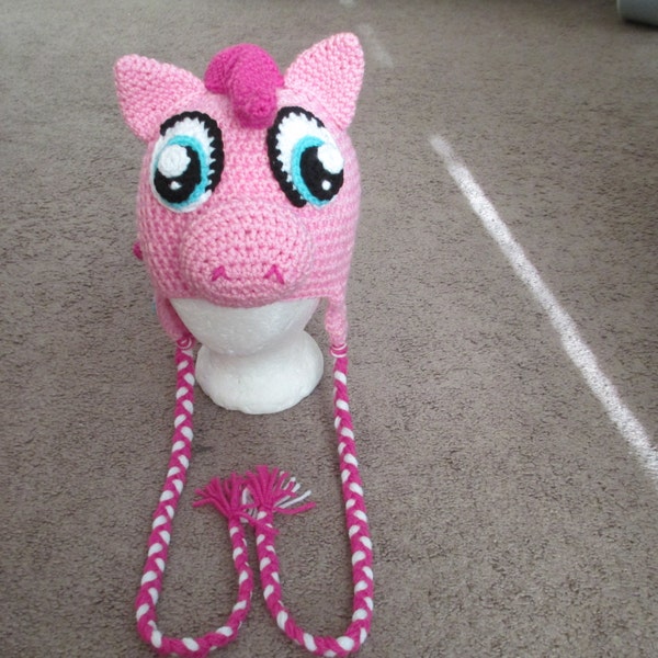 Crochet Pinkie Pie Hat/My Little Pony Costume/Pink Pony Costume/Pony Hat/Pony Costume/MADE TO ORDER