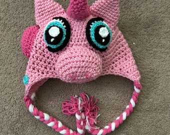 Crochet Pinkie Pie Hat/My Little Pony Costume/Pink Pony Costume/Pony Hat/Pony Costume/MADE TO ORDER