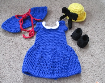 Madeline Dress/Madeline Costume/ Madeline Baby Outfit/Halloween Costume/ Baby Shower/Made to Order/Newborn to 18 Months