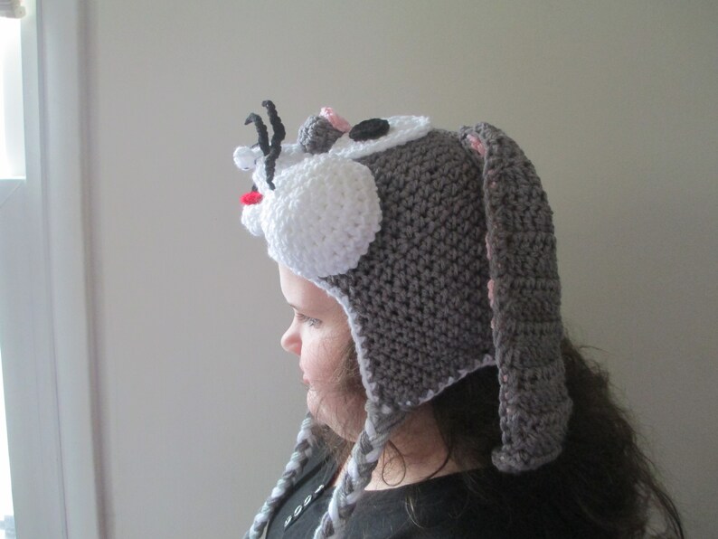 Crocheted Inspired Bugs Bunny Hat---Made to Order--CostumePhoto Prop