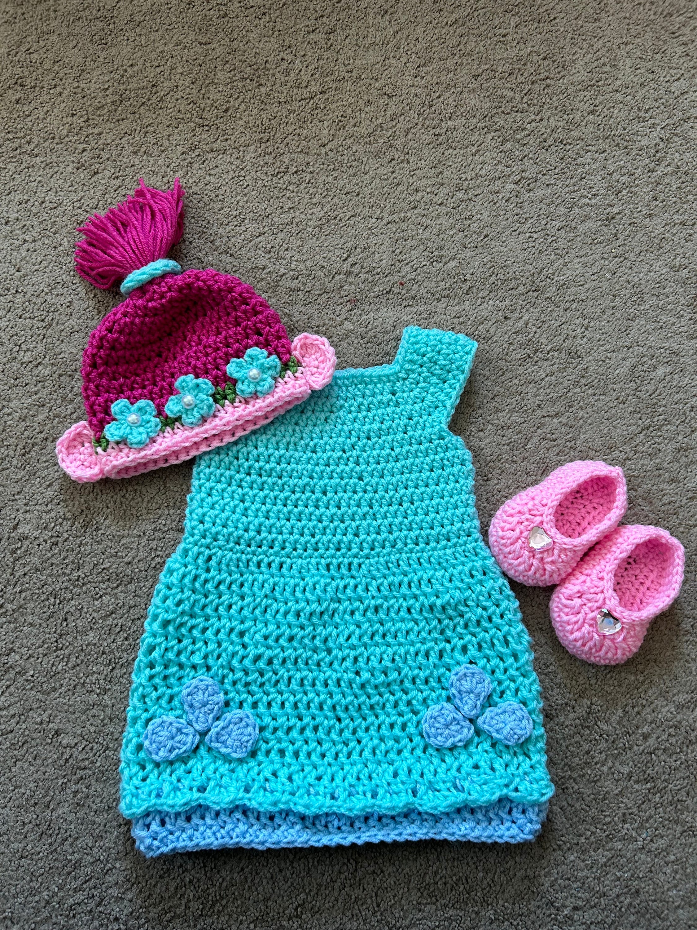 Princess Poppy Troll Outfit--Troll Costume--Newborn to 18 Months--Made to Order