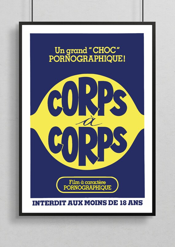 AFFICHE FILMS Pornographic Cinema 1970 VINTAGE Body Etsy