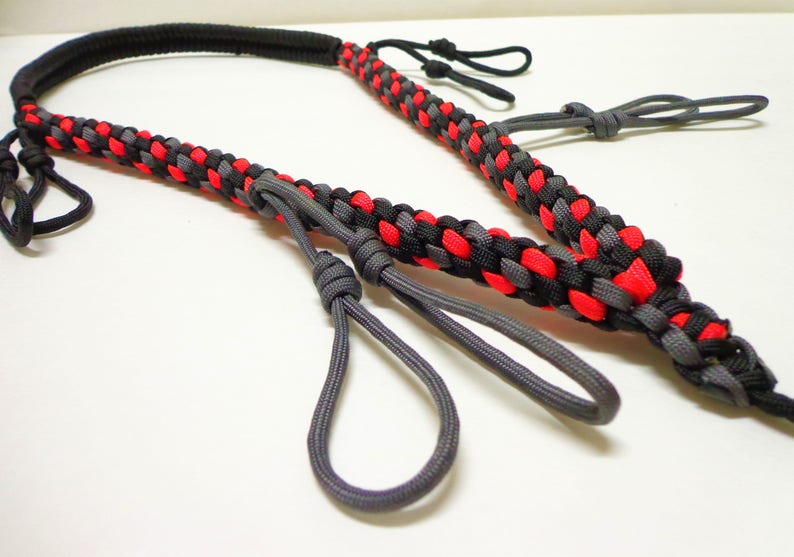 Custom Paracord Call Lanyard Black Grey and Neon Orange Etsy