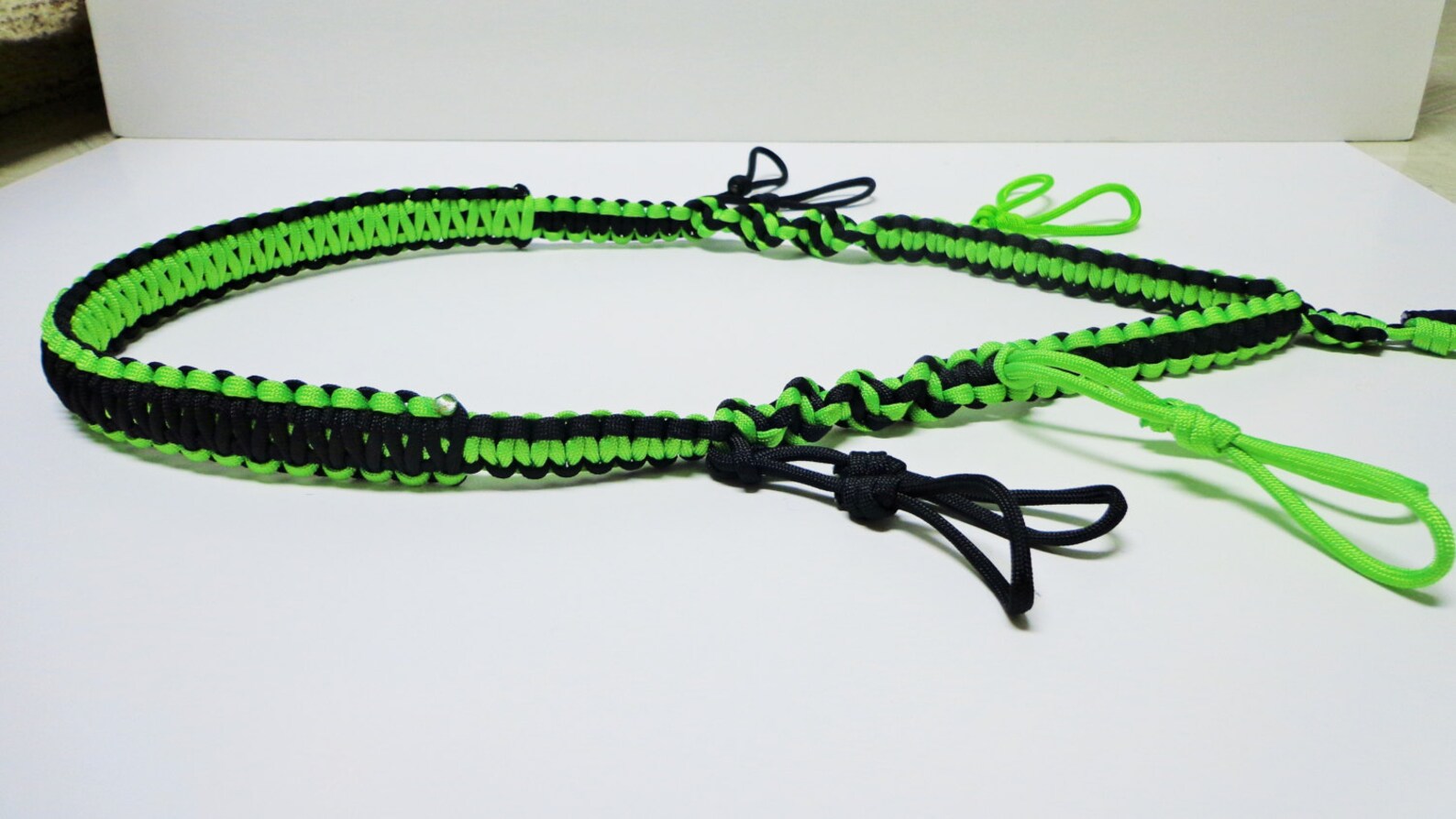 Custom Paracord Goose/duck Call Lanyard Black and Neon Green Etsy