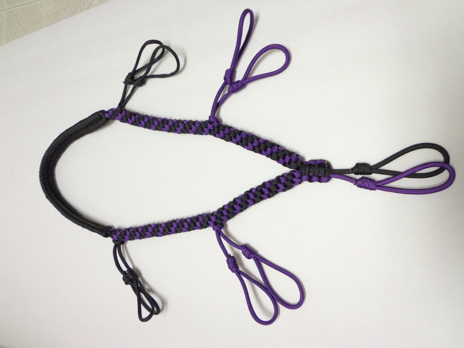 Custom Paracord Goose/Duck Call Lanyard Black and Purple Etsy