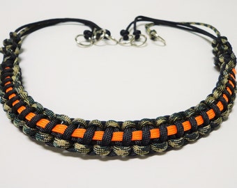 Custom Paracord Game Carrier Black/Camo/Orange