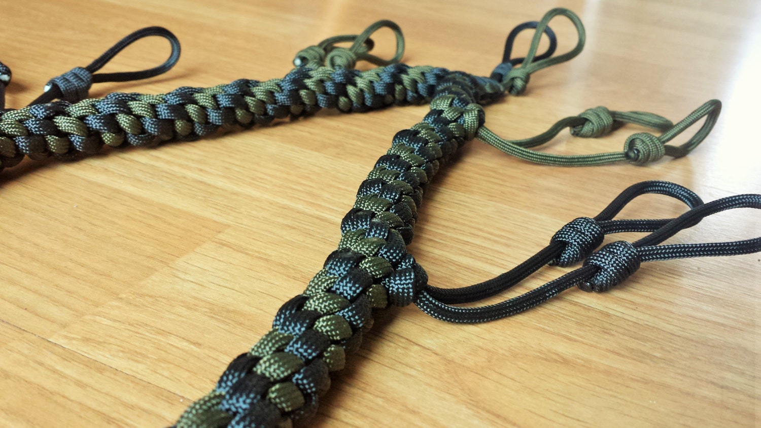 Custom Paracord Call Lanyard Black and Olive Drab Etsy