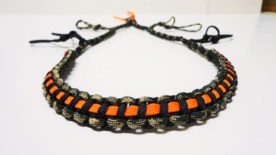 Paracord Duck/goose Call Lanyard Camo Black and Orange Etsy