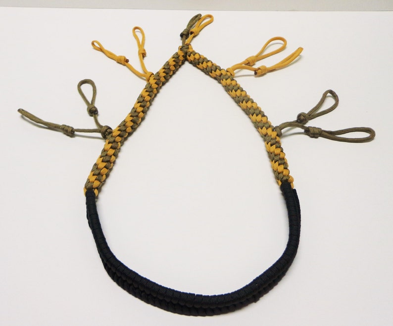 Custom Paracord Goose/Duck Call Lanyard Black Goldenrod and Coyote Brown image 4