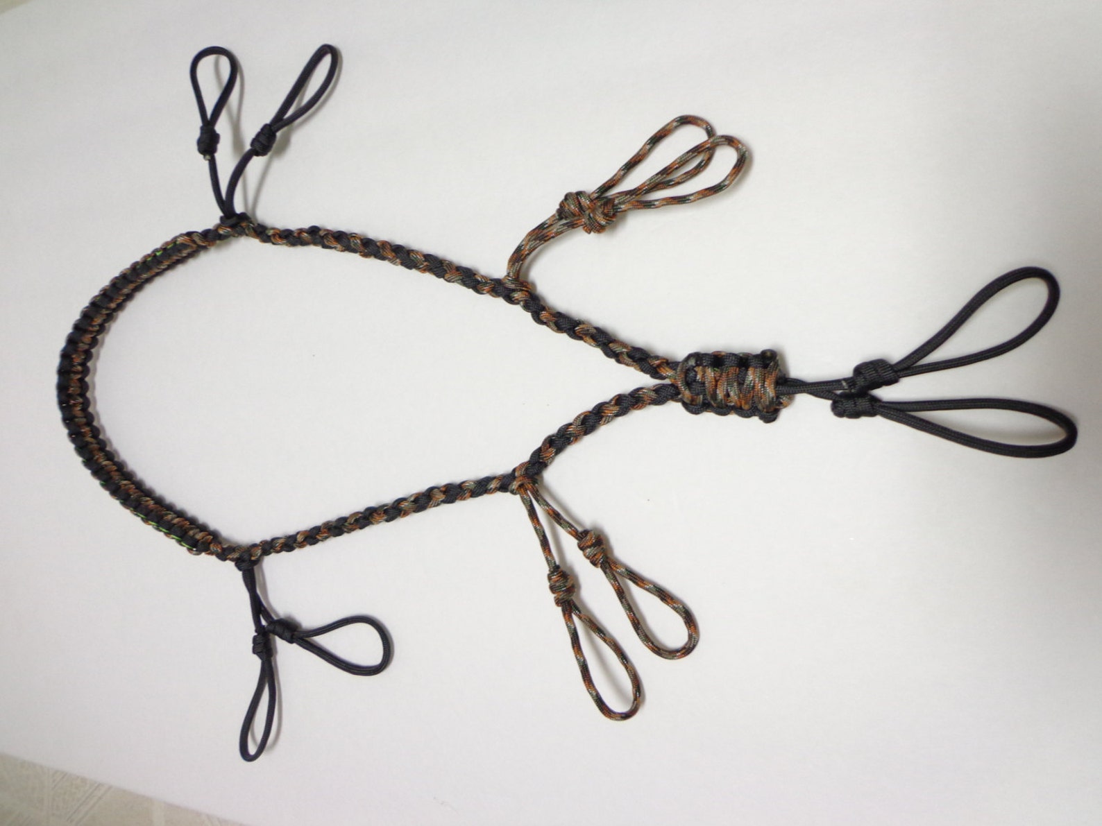 Custom Paracord Call Lanyard Camo Black and Neon Green Etsy