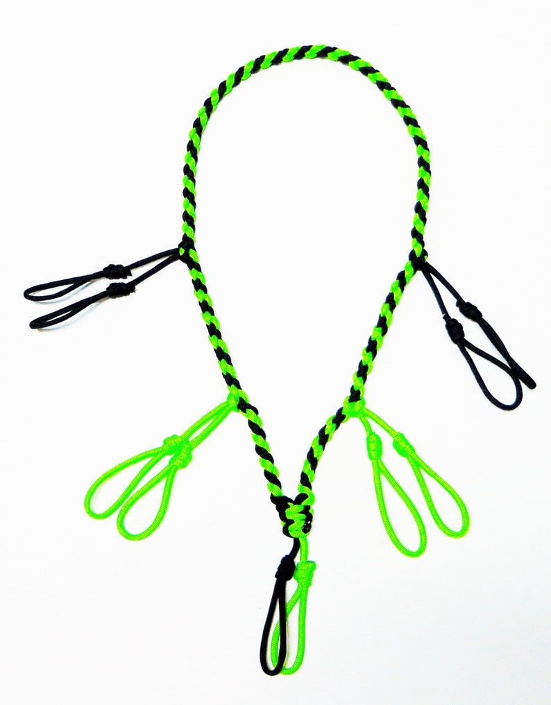 Custom Duck/goose/waterfowl/predator Call Lanyard Neon Green and Black