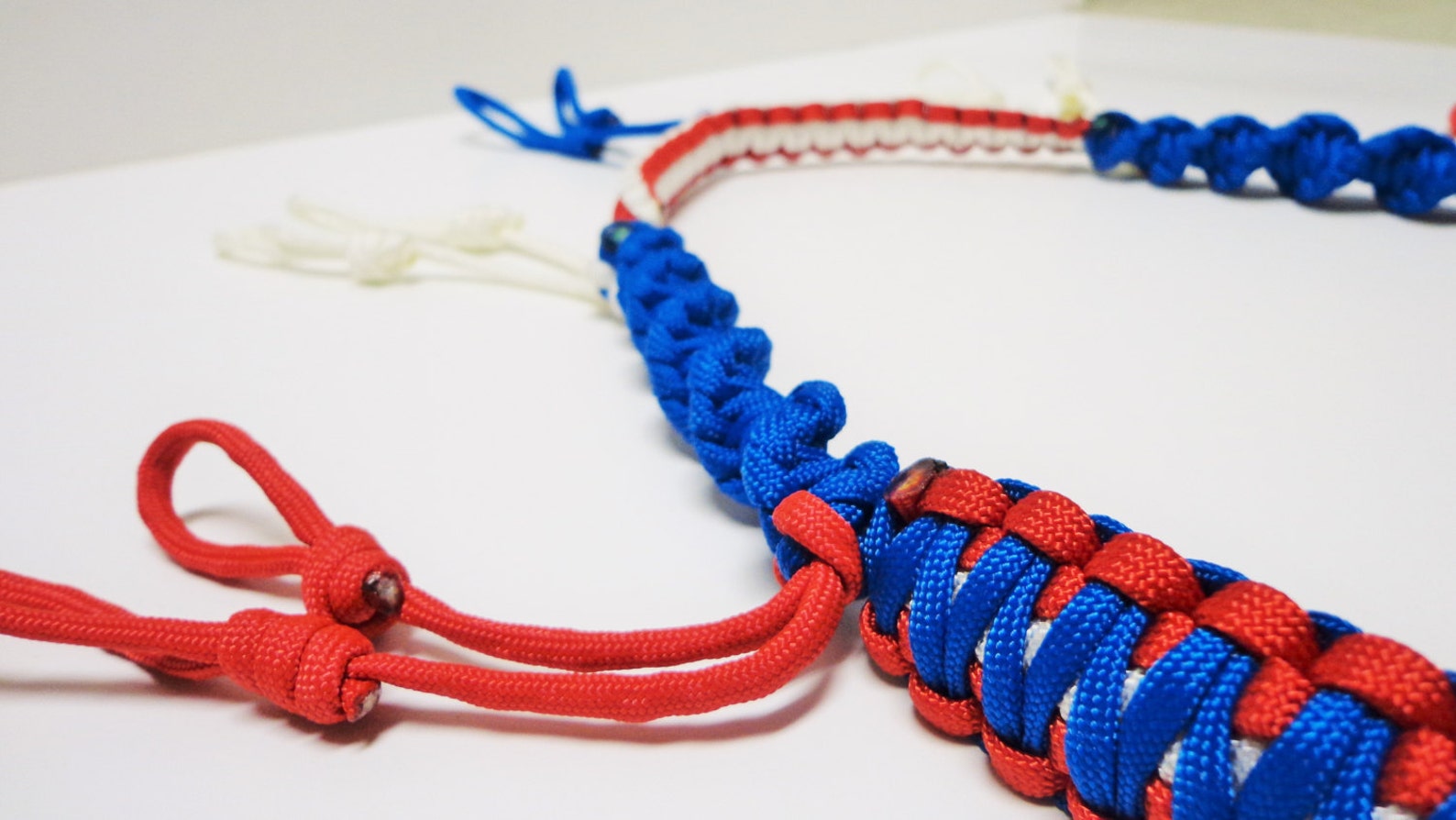 Custom Paracord Duck/goose Call Lanyard Red White and Blue Etsy