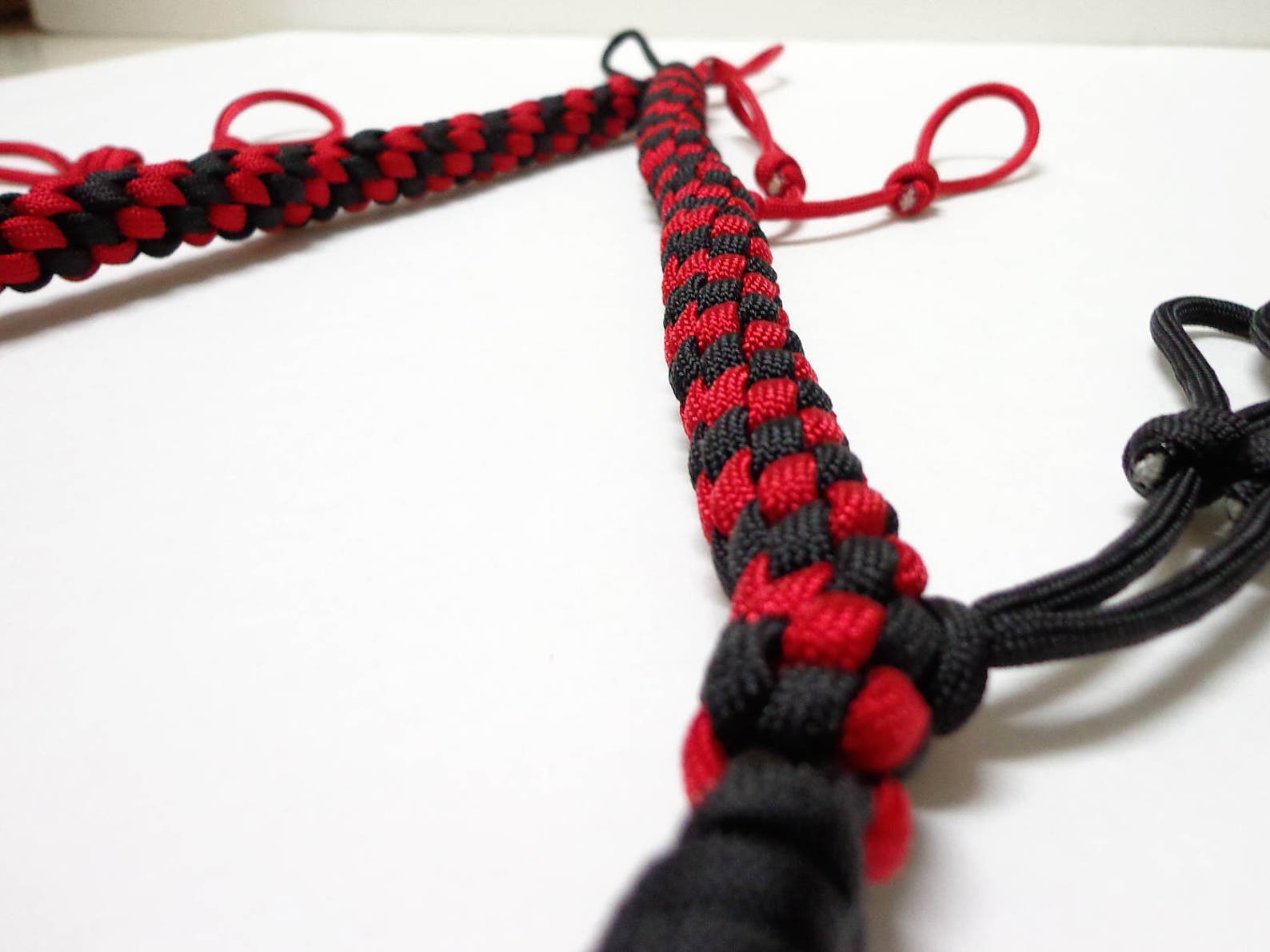 Custom Paracord Goose/duck Call Lanyard Black and Red Etsy