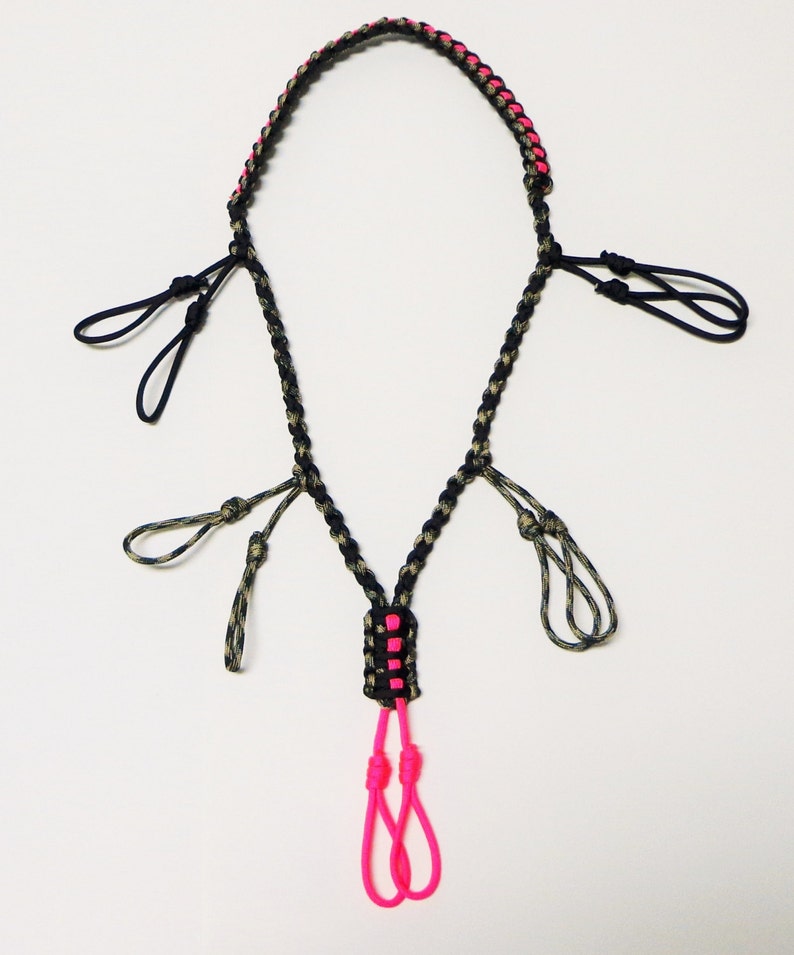 Paracord Duck/goose Call Lanyard Camo Black and Pink Etsy