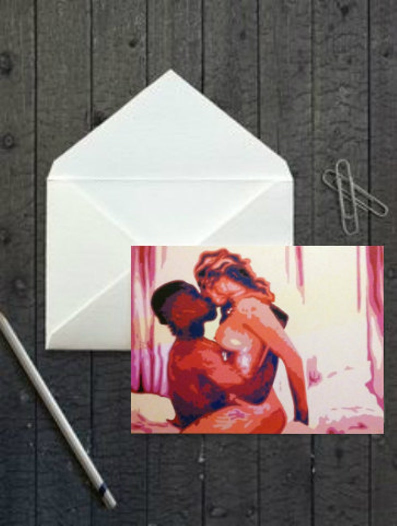card erotic greeting sensual Supergirl getting fucked