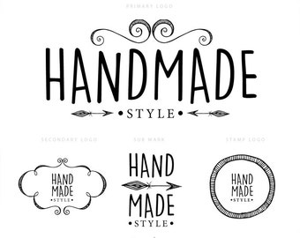 feminine logo set gold foil logos instant download logos etsy