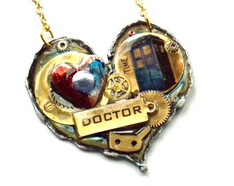 Doktor Who serce naszyjnik "Gallifreyan nr 2"