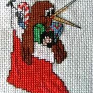 KIWI in Christmas Stocking Cross Stitch Pattern