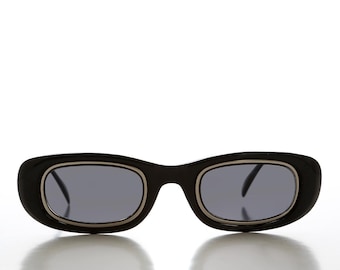 Small Rectangular Vintage Sunglasses  - Neville