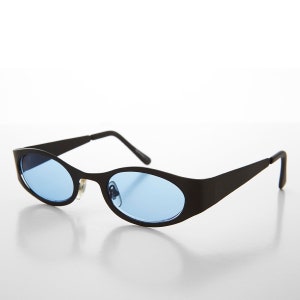 Oval Color Lens 90s Vintage Sunglass - Zal