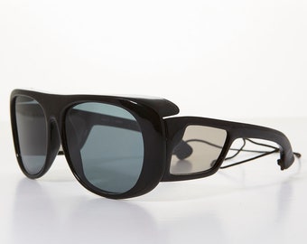 Gafas de sol de pesca vintage polarizadas con protectores laterales - Lerner