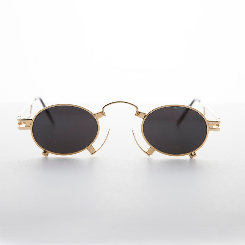 gold vampire goth vintage sunglasses