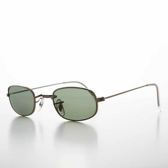 Skinny rectangle sunglasses sales