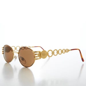 90s Oval Hip Hop Vintage Sunglasses - Motor