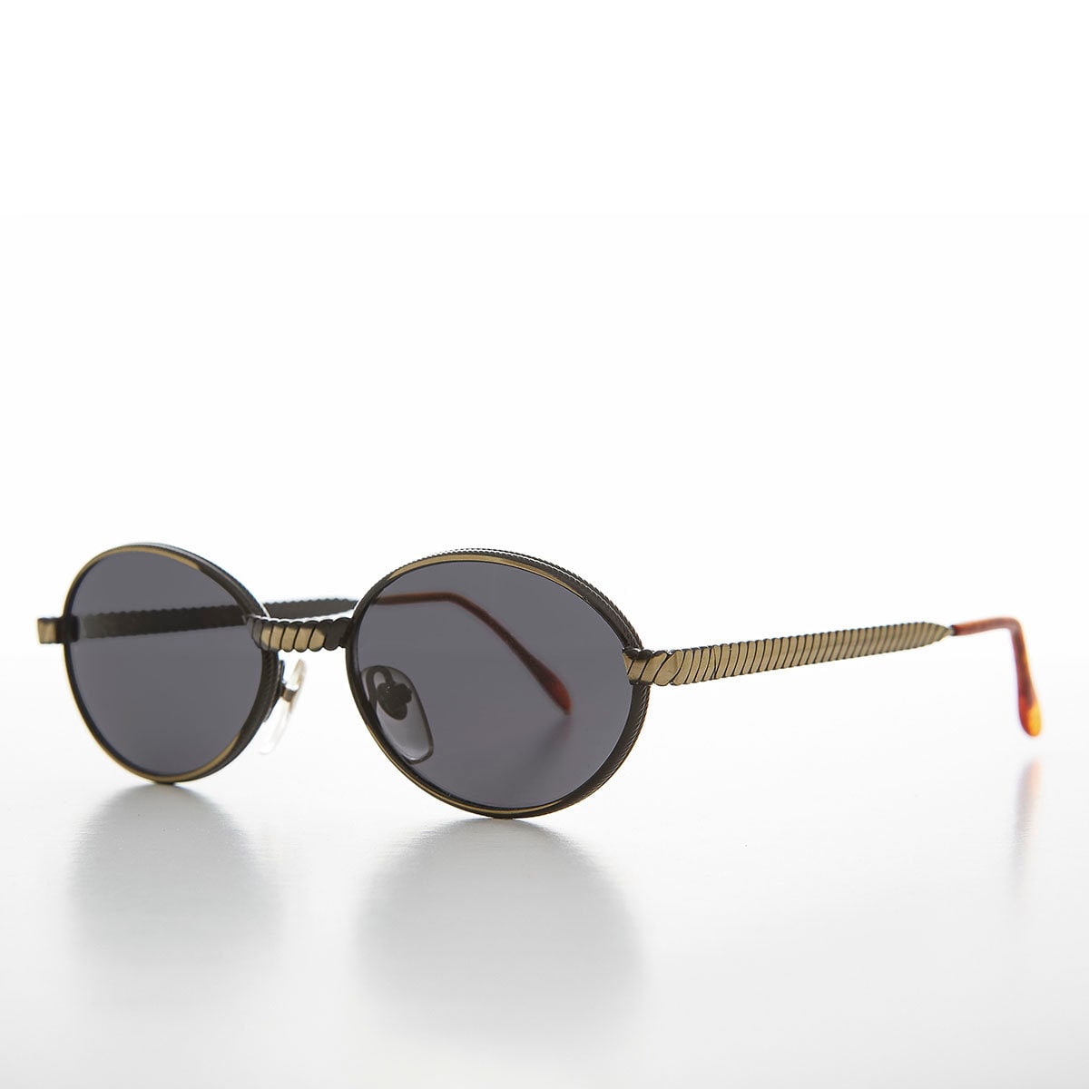 Oval 90s Vintage Sunglasses With Metal Rope Design - Snuff - Etsy