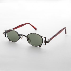 Small Oval Victorian Steampunk Sunglasses - Ada
