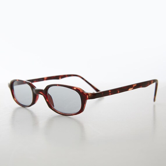 Micro Hippie Rectangular Tortoiseshell Sunglasses… - image 4