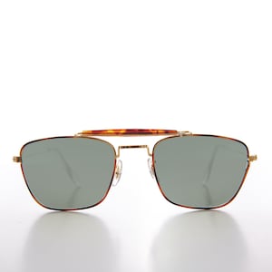 Ausgefallene Gold Aviator Sonnenbrille - Milan