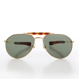 Retro Unisex 62mm Vintage Pilot Sunglasses - Bowser
