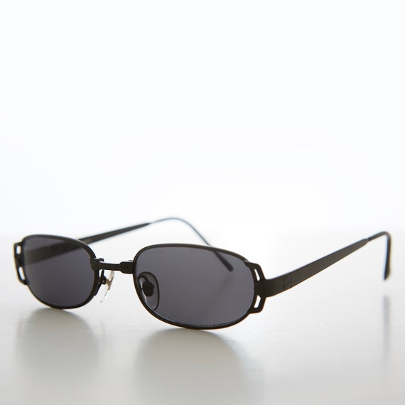 Small Rectangle Unisex Vintage Sunglasses -Syds - image 6