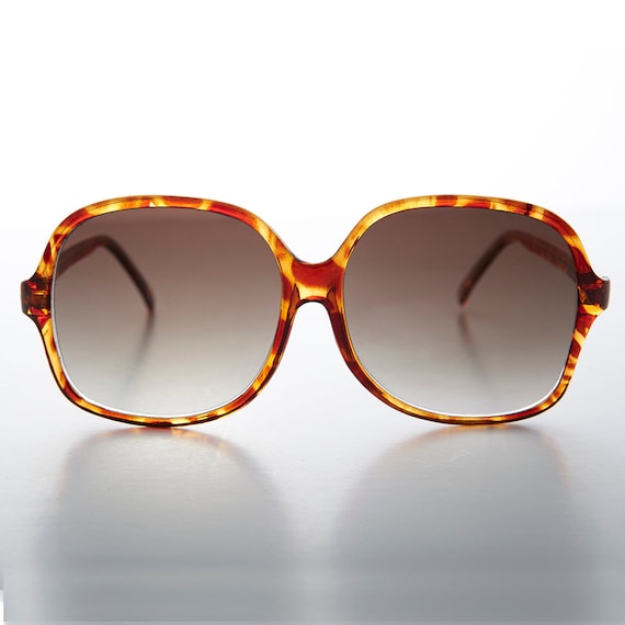 Tortoiseshell Oversized Square Women's Sunglasses - Leticia