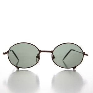 Oval Industrial Hardware 90s Sunglasses with Glass Lens -  Blaster