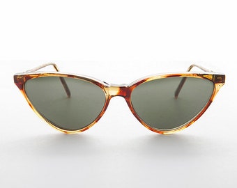 Thin Pointy Hip Cat Eye Vintage Women's Sunglasses - Sandy