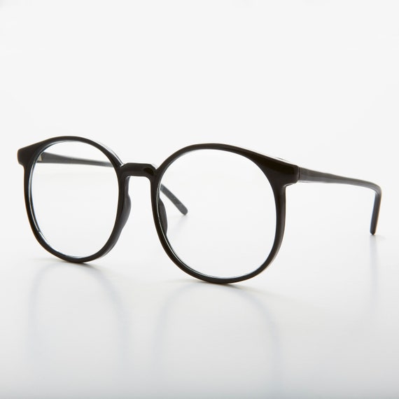 Large Round 80s Preppy Schoolboy Eyeglasses - Lar… - image 2