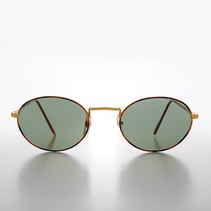 Oval Gold and Tortoiseshell Vintage Sunglasses - Havasu