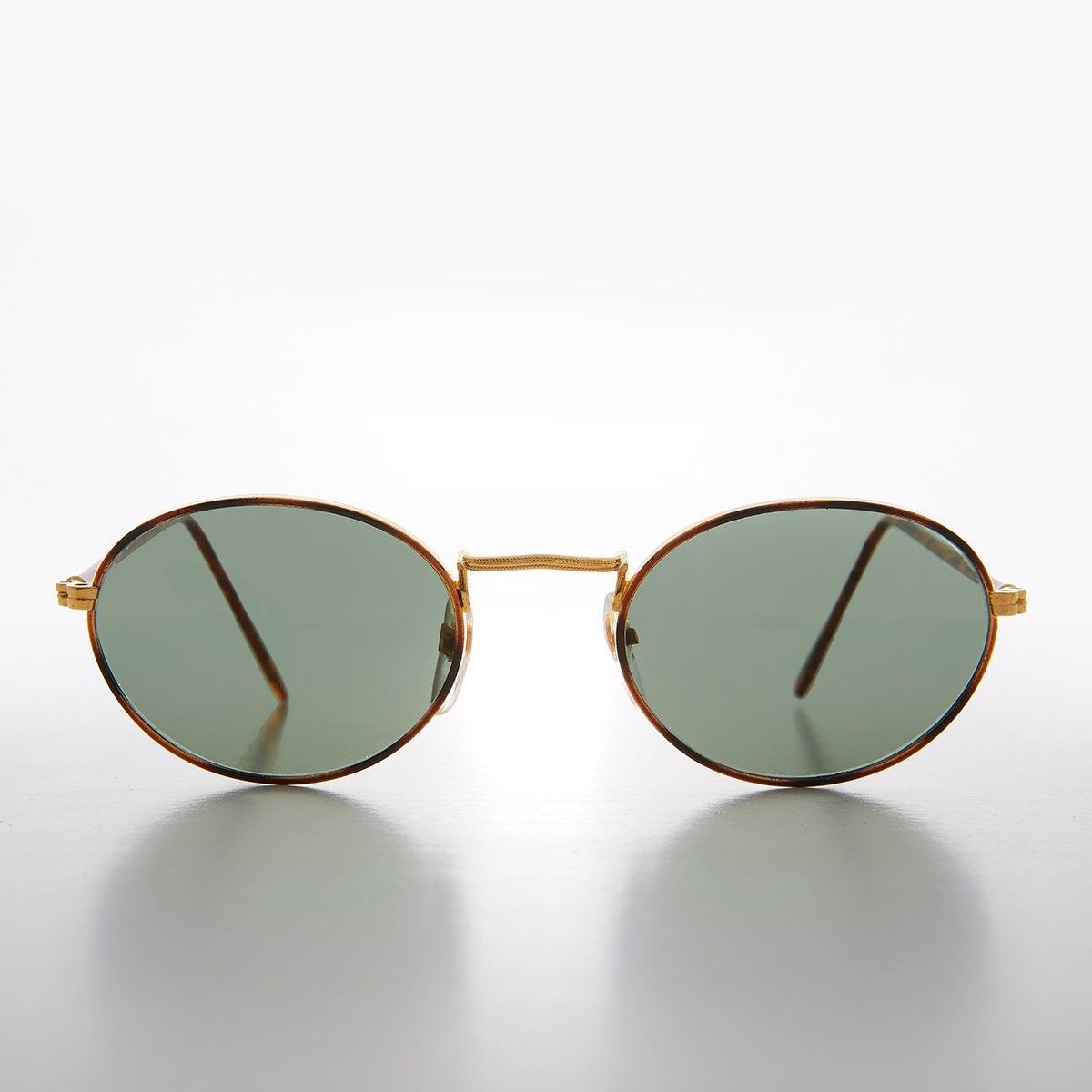 Oval Gold and Tortoiseshell Vintage Sunglasses - Havasu - Etsy