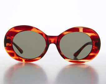 Ovale Clout Cat Eye Vintage Sonnenbrille - Emma
