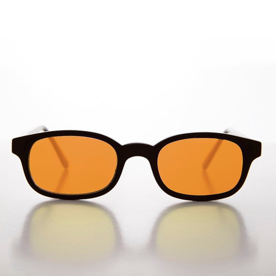 Amber Lens Classic Rectangle Frame 