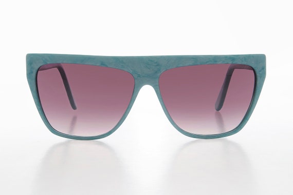 Colorful 80s Flat Top Sunglass - Taffy - image 5