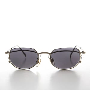 Cyber Tech Semi-Rimless Vintage Sunglasses  - Kaylen