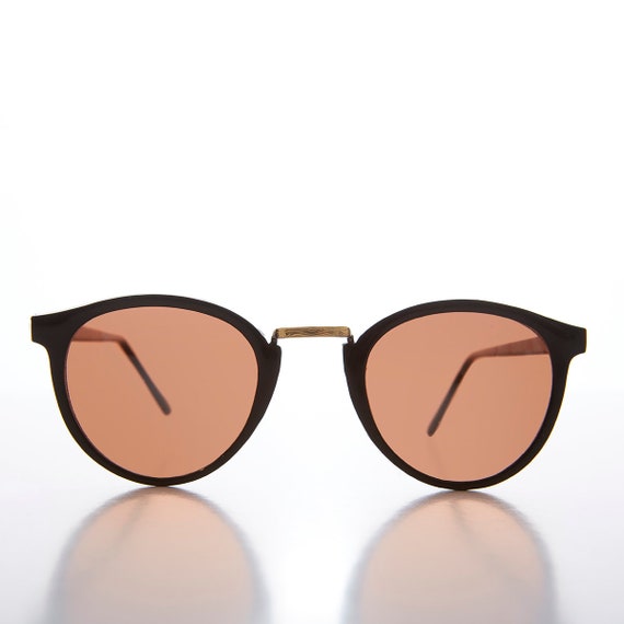 Round Sunglasses with Copper Lenses - Walden - image 1