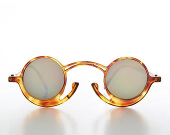 Round Victorian Style Steampunk Sunglasses - Pepe