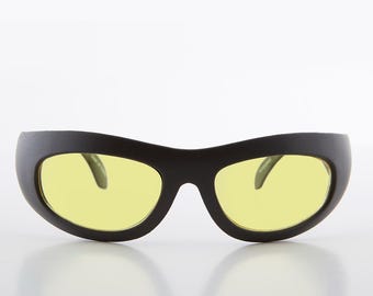 UV400 Schutz Anti-Beschlag Gelb Getönte Motorradsonnenbrille – Gepolstert, Unzerbrechlich, Mit Etui, 100% UV-Schutz Sonnenbrille Orange Gläser