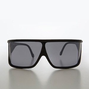 Wrap Around Sport Shield Vintage Sunglasses - Perkins