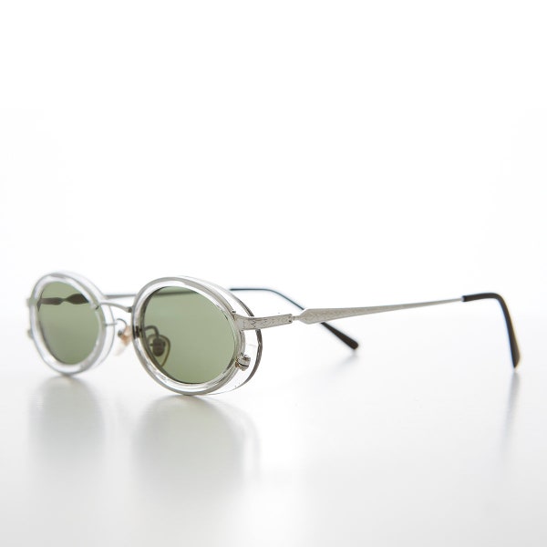 Oval 90s Combination Frame Vintage Sunglasses - Dorian